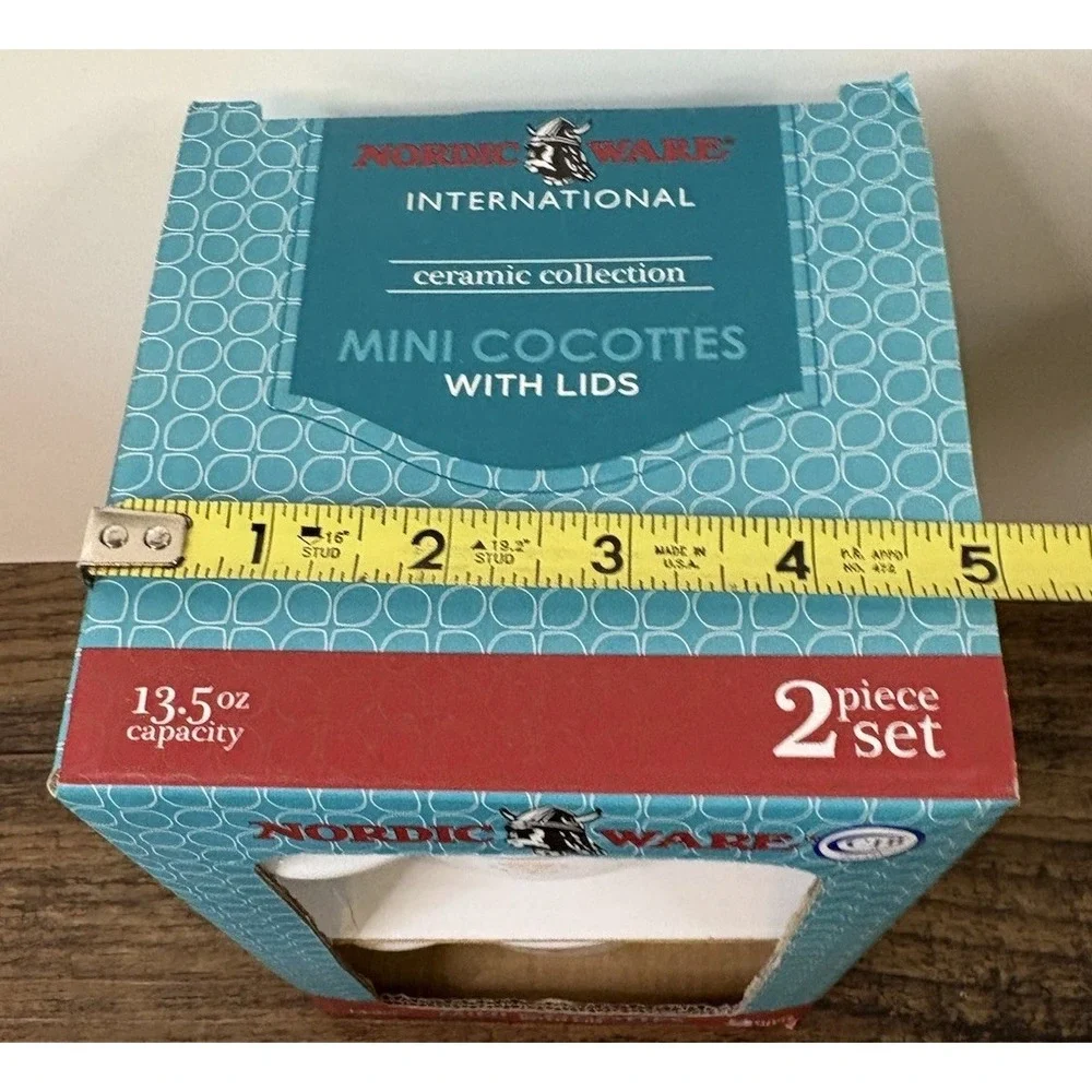 Nordic Ware Ceramic Mini Cocottes 2 Piece Set 13.5 Oz